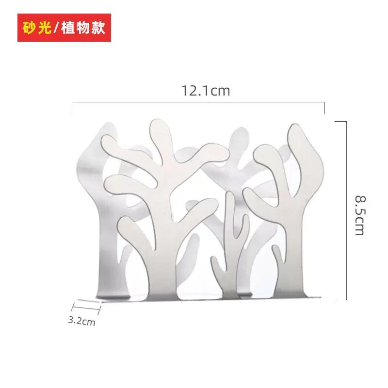 Серебряный/Золотой Держатель для салфеток 12*8,5*3,2 см Полый Держатель для салфеток из нержавеющей стали Вертикальный Держатель для салфеток Кофейня