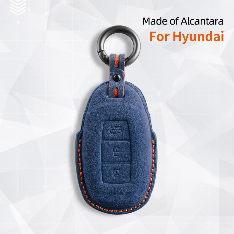 Interior Mouldings 3 Buttons Car Key Case For Hyundai Tucson Santa Fe Rena Sonata Elantra Creta I10 I30 I40 Solaris Accent Cover