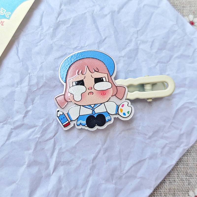

Cute Crybaby Hair Clips For Women Metal Duckbill Clip Gilrs Hairpins Side Bangs Barrettes Girls Hair Accessories Gift