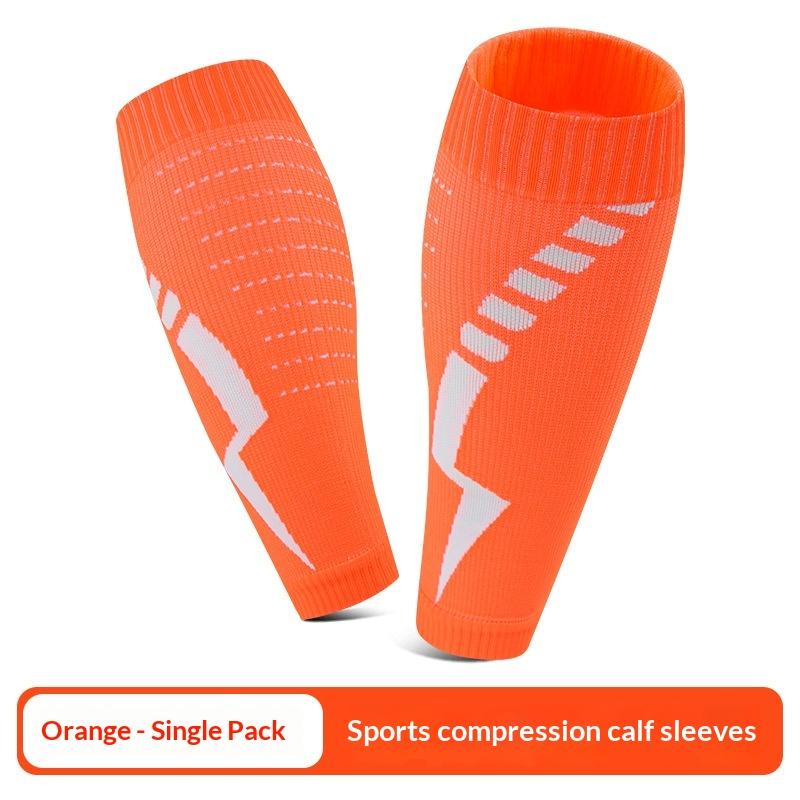 Running Shock Absorption Anti-skid Calf Sleeves Football Non-slip Pressurized Leg Guards Cycling Leg Support Protective Gear M оранжевый