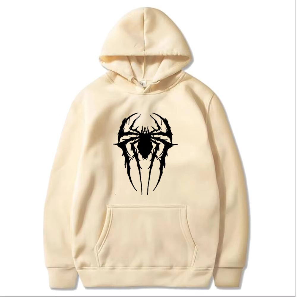 Fashion Brand Men's Hoodie Casual Hoodie Sweatshirt Men's/Women's Top Solid Color Printed Spider Hoodie Sweatshirt  WY0184