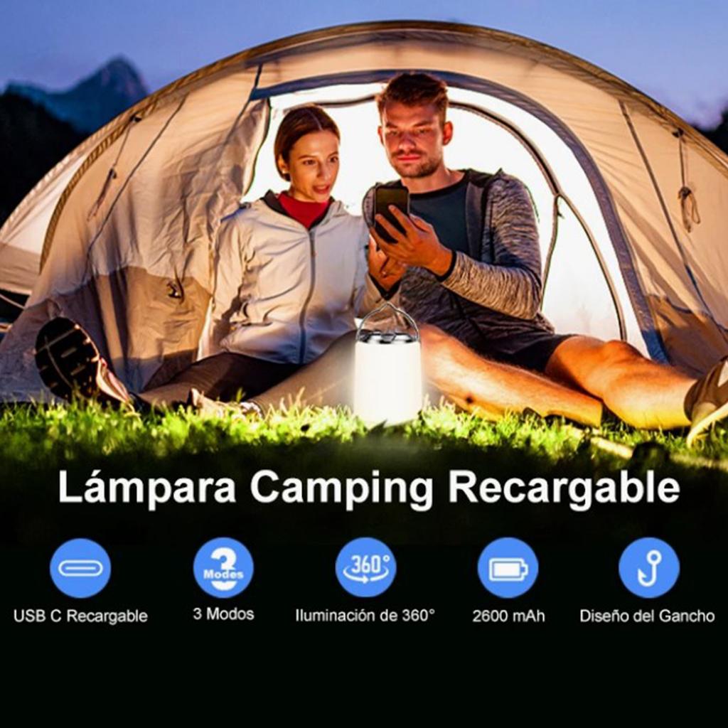 Tent Camping Light Matte Soft Light Lampshade Rechargeable Camping Lantern Portable Tent