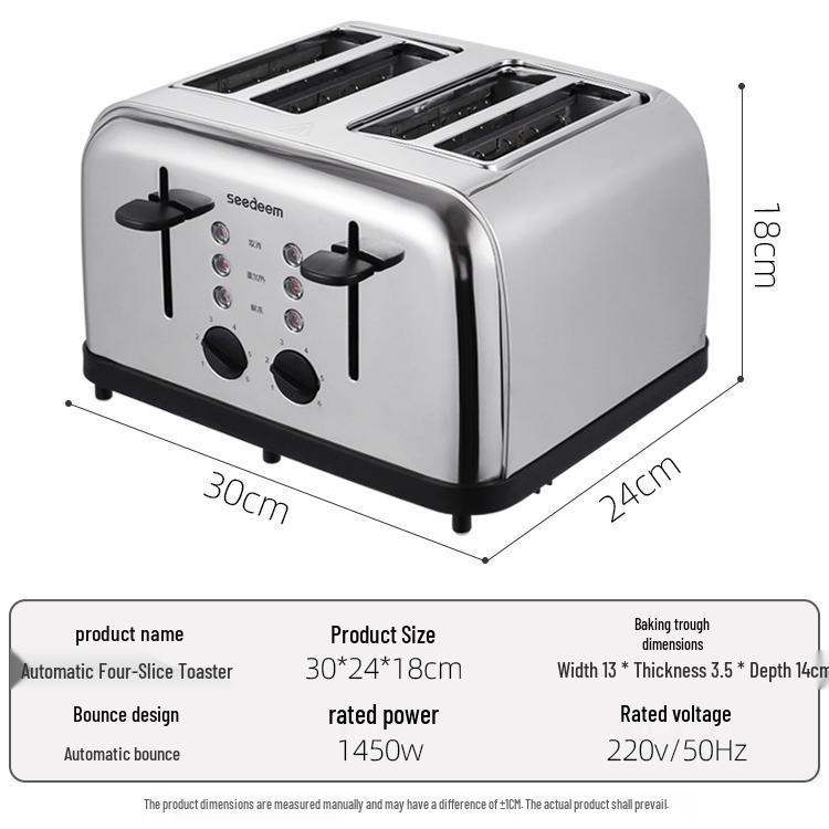 2024 Toaster Oven: 4-6 Slice Commercial & Household Automatic
