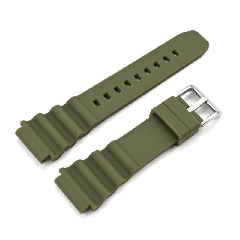 20mm/22mm Silicone Watch Strap for Seiko 007, Citizen, and Abalone Small MM Dive Watches