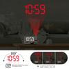 Digital Projections Alarm Clocks for Bedrooms 180° Rotatable Projector Loud Duals Alarms for Kids Elderly,Heavy Sleepers