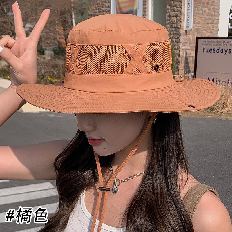 Summer eaves fisherman hat UV protection sun hat women outdoor fishing sun protection breathable mountaineering sun hat men
