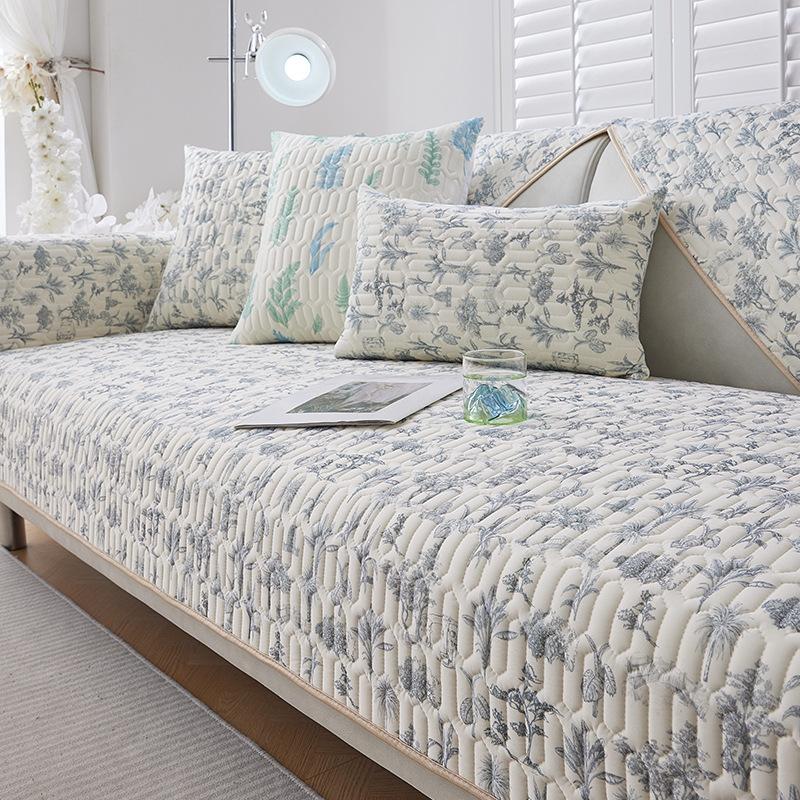 Latex Cool Mat Sofa Towel Summer Ice Silk Seat Cushion Non Slip Sofa Cover Dust and Dirt Proof Sofa Protective Cover