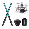 1 Set Air Drum Kit with Drumsticks Pedals Audio Converter Earphone 3D Motion Sensing Electric Drum Beginners Children Adults Portable Virtual Drum Toy