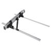Table Saw Fence Set Black Silver Aluminum Alloy with Fine Adjustment Knob 800mm/1000mm