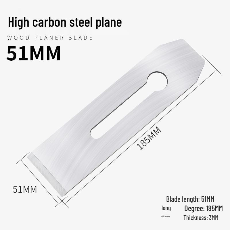 Weld Peak High-Speed Steel Woodworking Plane Blade, 44/51mm Carpenter Hand Plane Blade
