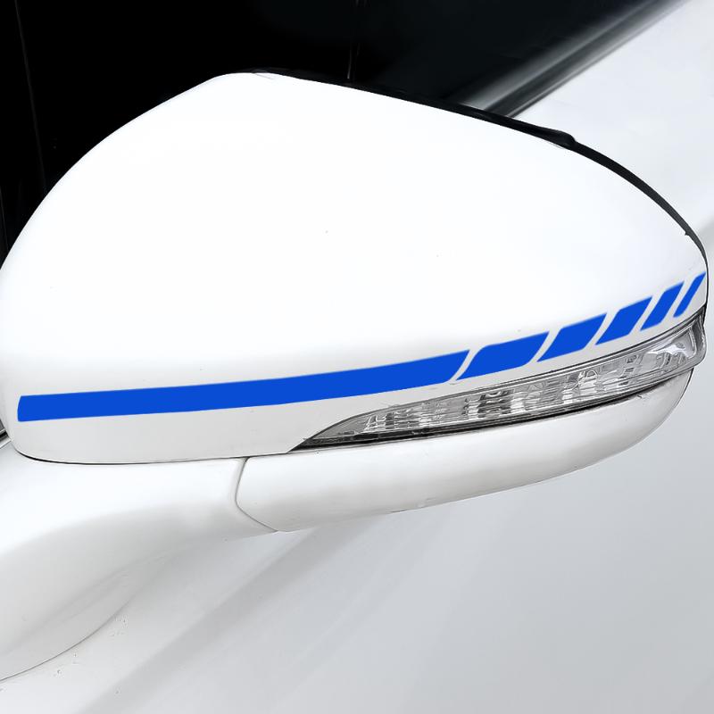 2 Stück Auto Rückspiegel Rennstreifen Aufkleber Vinyl Wasserdicht Auto Karosserie Dekoration Aufkleber Personalisierte Auto Styling Aufkleber