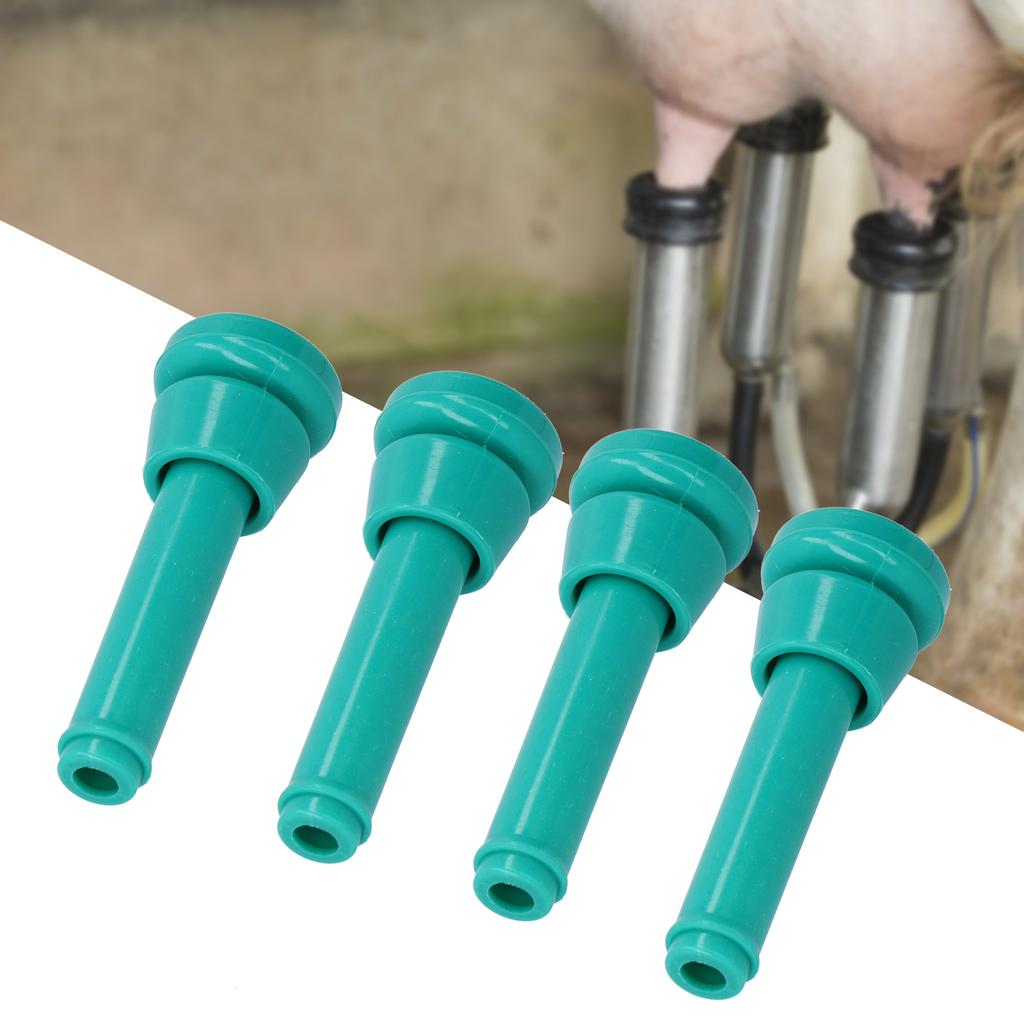 4Pcs Milking Machine Lining Green Silicone Milk Liner for Cattle Cow Livestock Tools