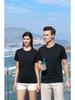 Minimalist Breathable Unisex Tee Solid Color Unisex T-shirt for Women and Men Summer Crew Neck Lightweight Tops YG-002
