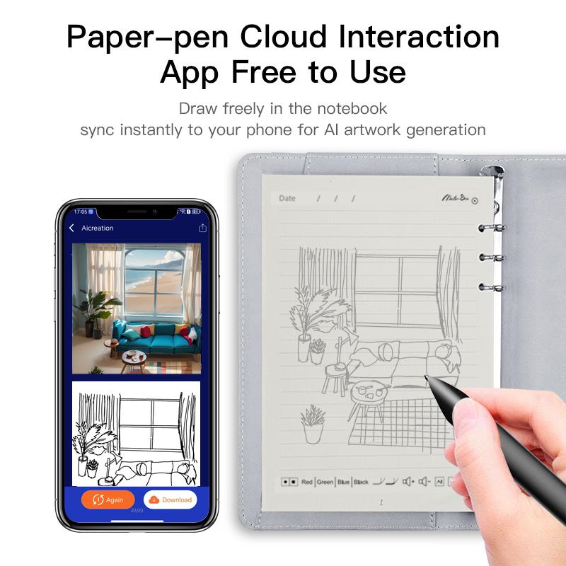 Factory Price Design Drawing Handwriting Book Sync Notebook Smart Pen Digital Notebook Smart Notebook With App Software