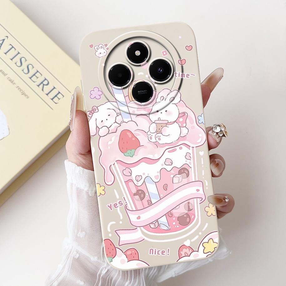 For Xiaomi Redmi 14C Case Poco C75 Cover 2024 Cute Panda Rabbit Cartoon Soft Matte Silicone Back Cover For Redmi14C PocoC75 Case
