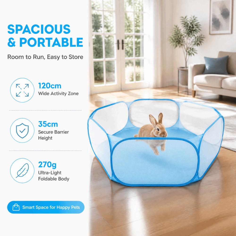 Foldable Small Animals Tent Polyester Breathable Pet Playpen Portable Small Pet Playpen Small Pets