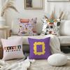 Classic F-Friends Tv Show Pillow Case Home Dorm Chair Back Short Plush Double-Sided Printing Office Nap Time Cushion Cover