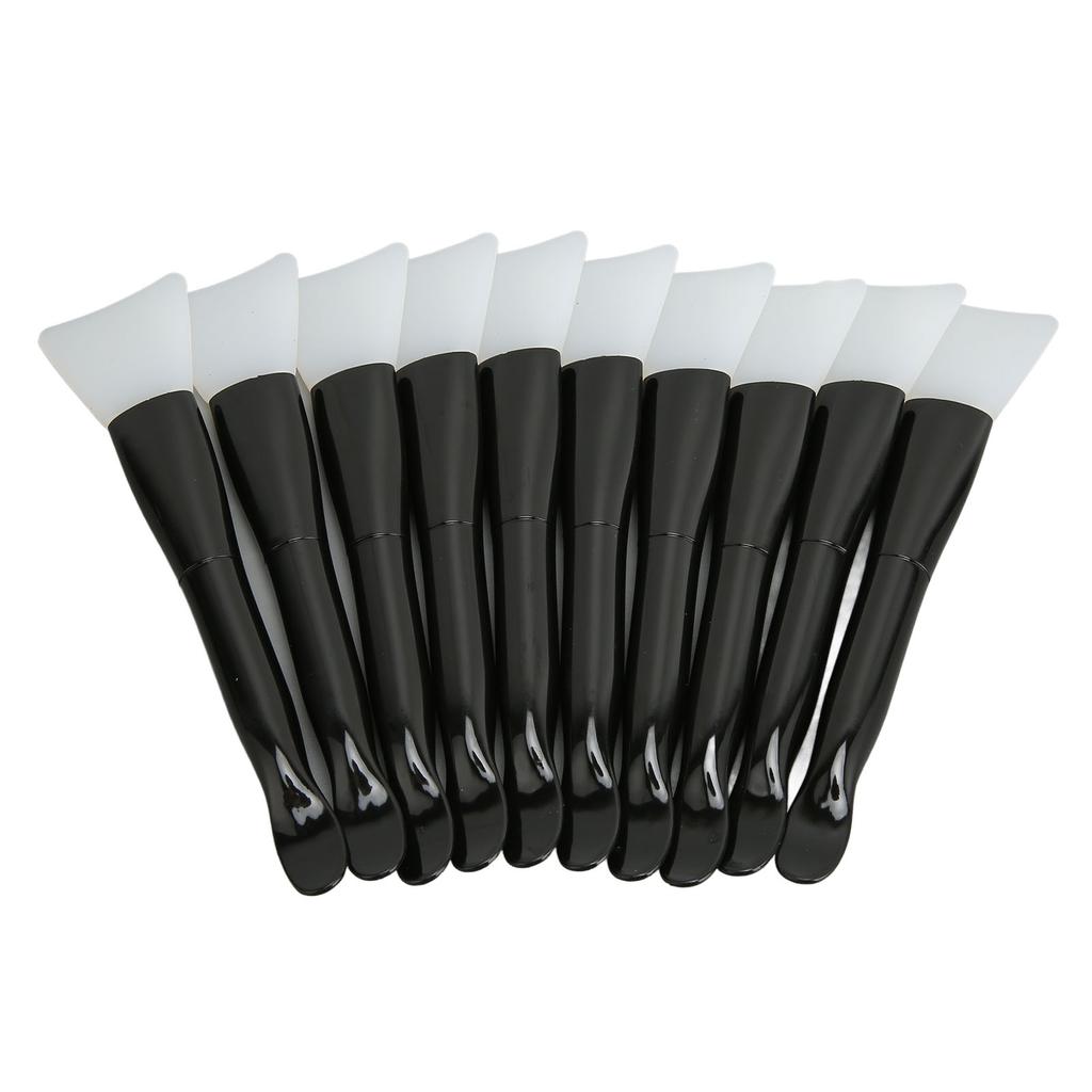 10pcs Silicone Makeup Brush Soft Double Ended Face Cream Applicator Brush for Cosmetic