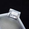CERTIFIED White Sapphire 9.95 Ct Natural Loose Gemstone Ring Size Emerald Cut