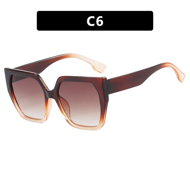 Simple polygonal flat glasses, new plain makeup, trendy fashion, anti-blue light glasses frame, retro glasses frame for women