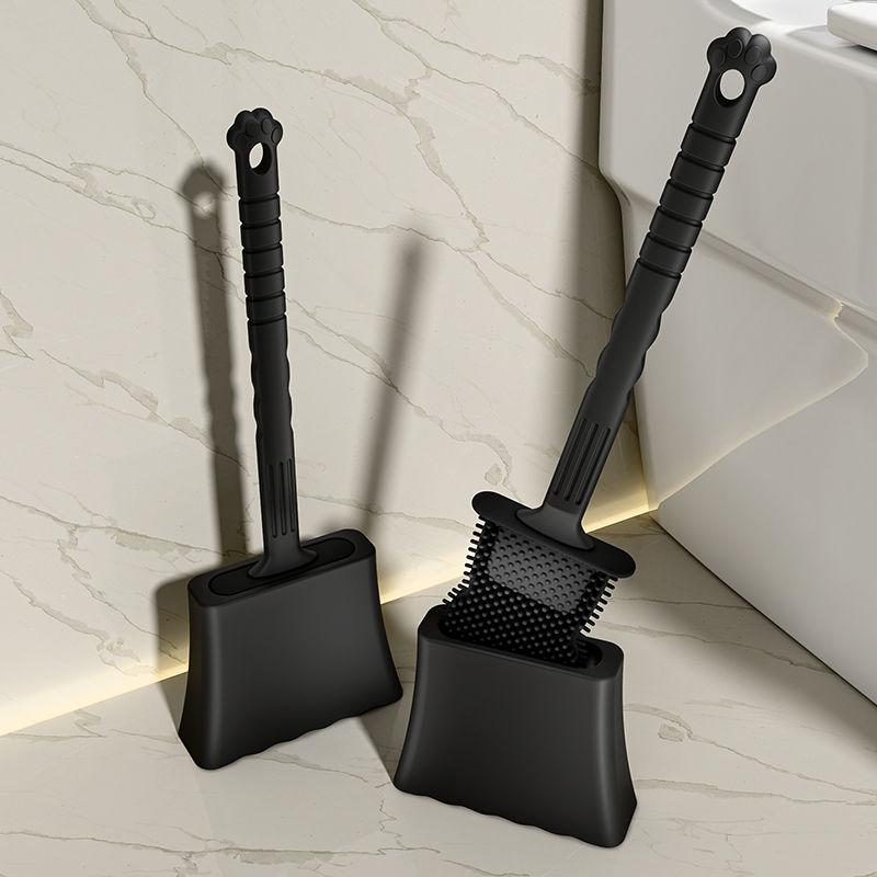 

Силиконовый набор туалетных щеток для дома, настенный, напольный, для очистки мертвых углов ванной комнаты, с базой для туалета