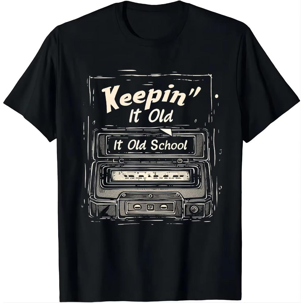 Old School Hip Hop 80s 90s Vintage Mixtape Cassette Tape T-Shirt  Y2k Top  Shirts for Women  Camisetas