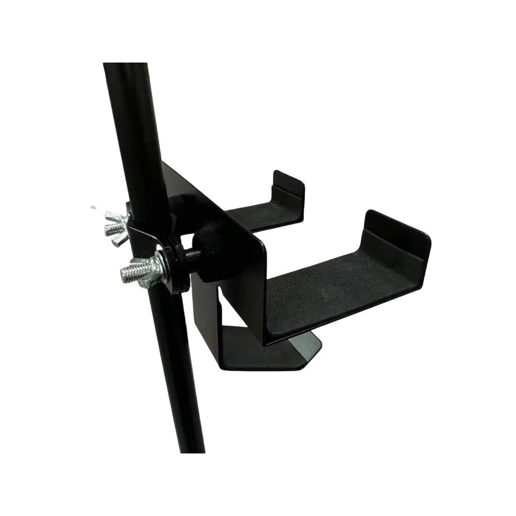 Compact Multifunctional Percussion Stand with Handheld Bell and Sand Bucket Holder