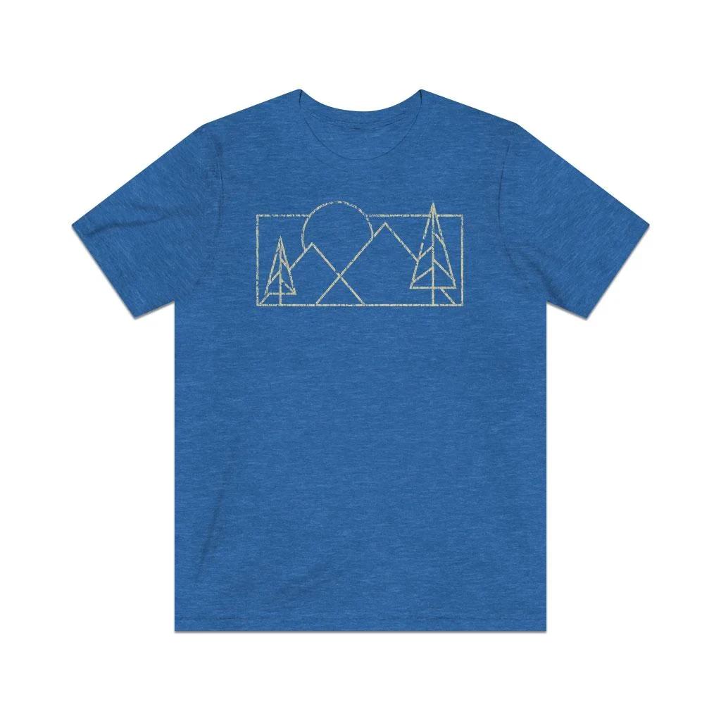 Synthwave Mountains 1986 Vintage Men s T shirt S