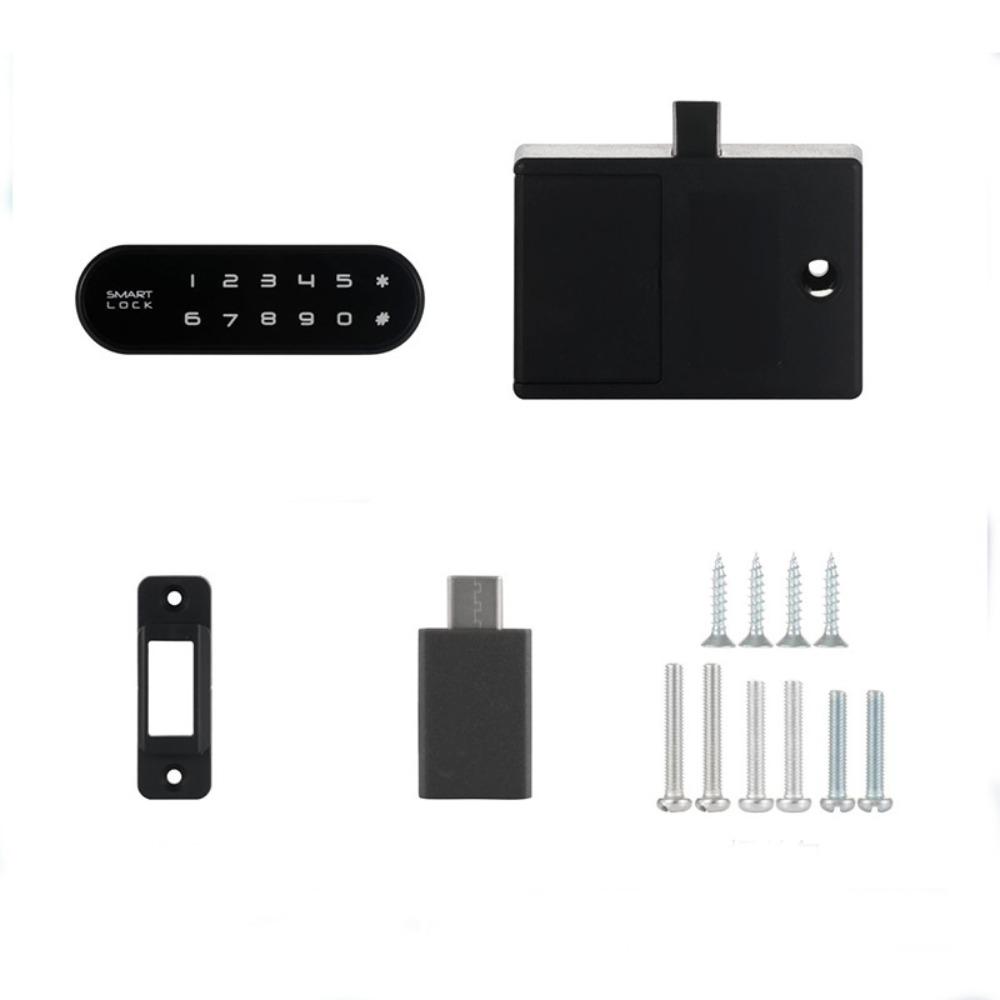 

Battery Powered Keyless Lock Digital Cabinet Lock Smart Drawer Lock Home Security 1