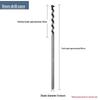 Industrial Grade Mortise Drill Bit - Steel Square Hole Opener for Woodworking