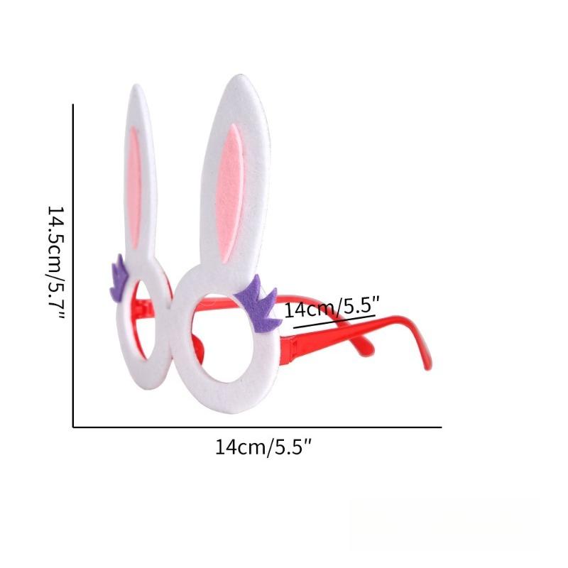 1Pc Easter Decoration Glasses for Children Chick Rabbit Egg Shape Glasses Frame for Easter Party Ornaments DIY Festival Supplies