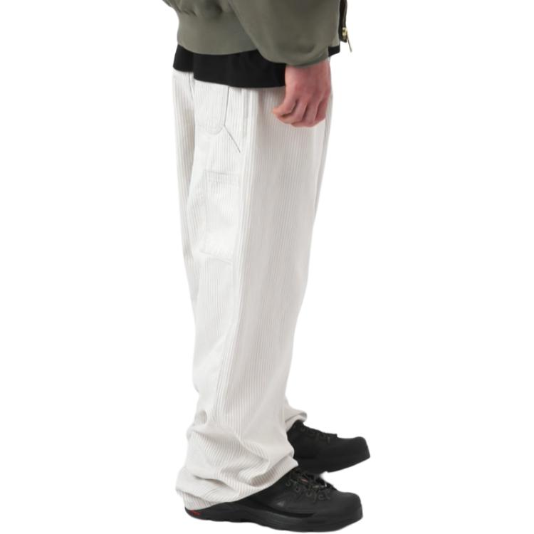 Carhartt WIP SS26 Mercer Single Knee Pant Loose Straight Thick Striped Casual Pants Men Pants I036531-3OK-35