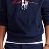 Polo Ralph Lauren Logo Printed Hooded Sweatshirt Men sweatshirt Navy-Blue 710839053-001