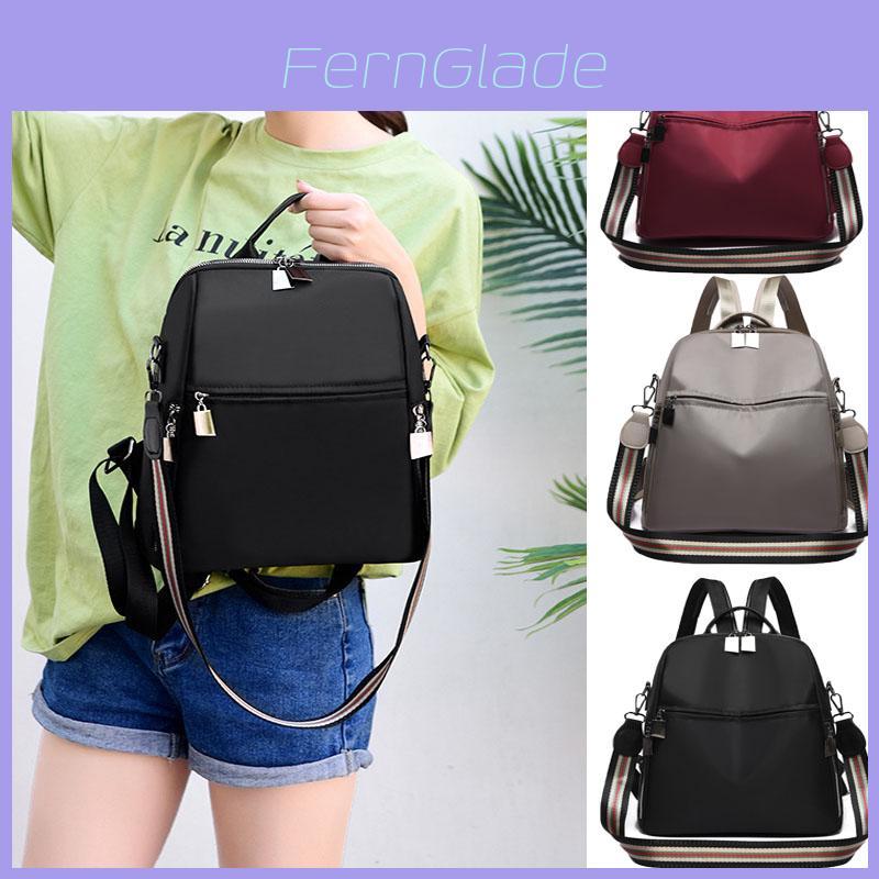 Women's Simple Style Wear Resistant Oxford Cloth Backpack With Soft Material