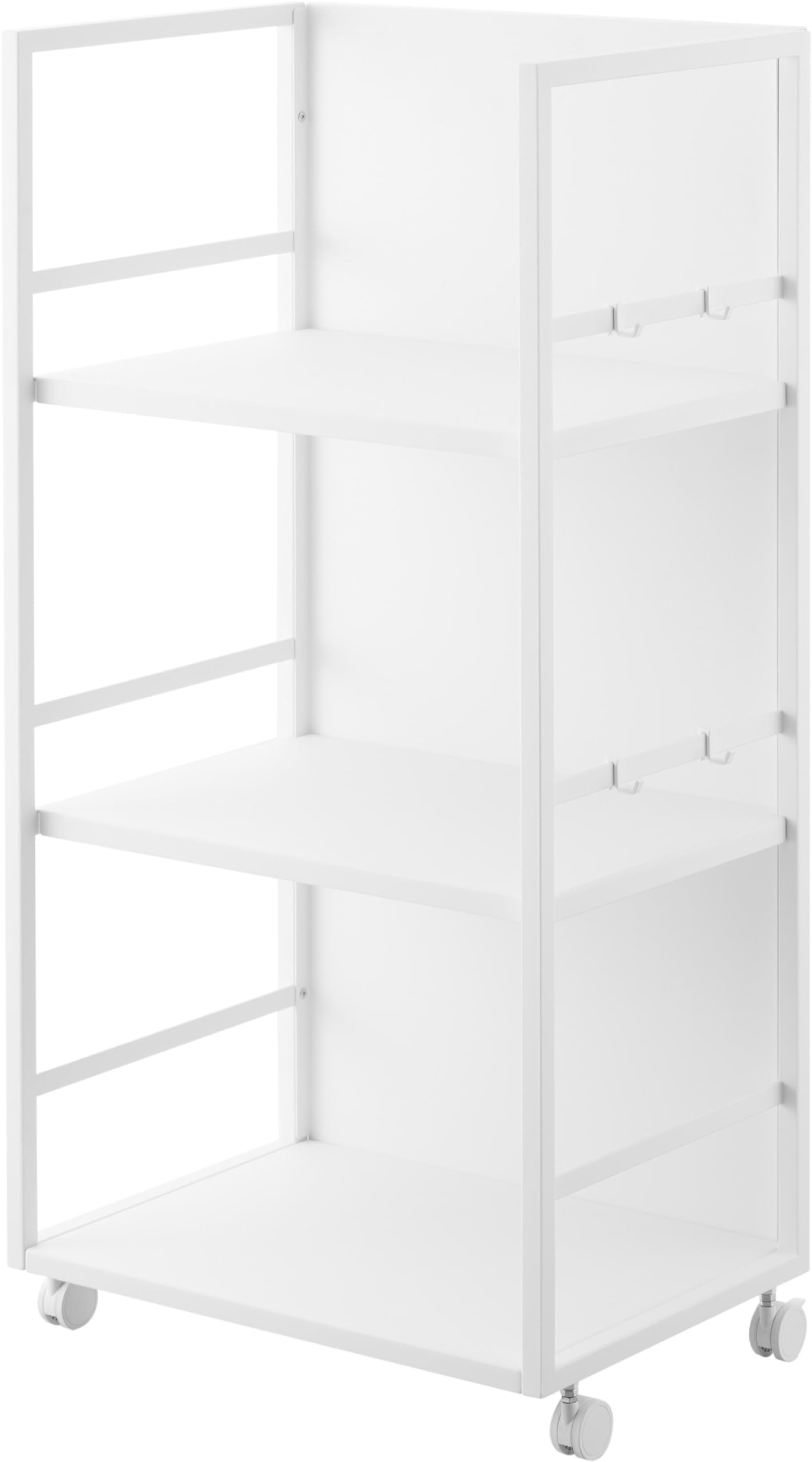 

Yamazaki Concealed Storage Wagon L White Tower 1419 (Yamazaki Industries) W42×D32×H84.5cm (including casters) белый