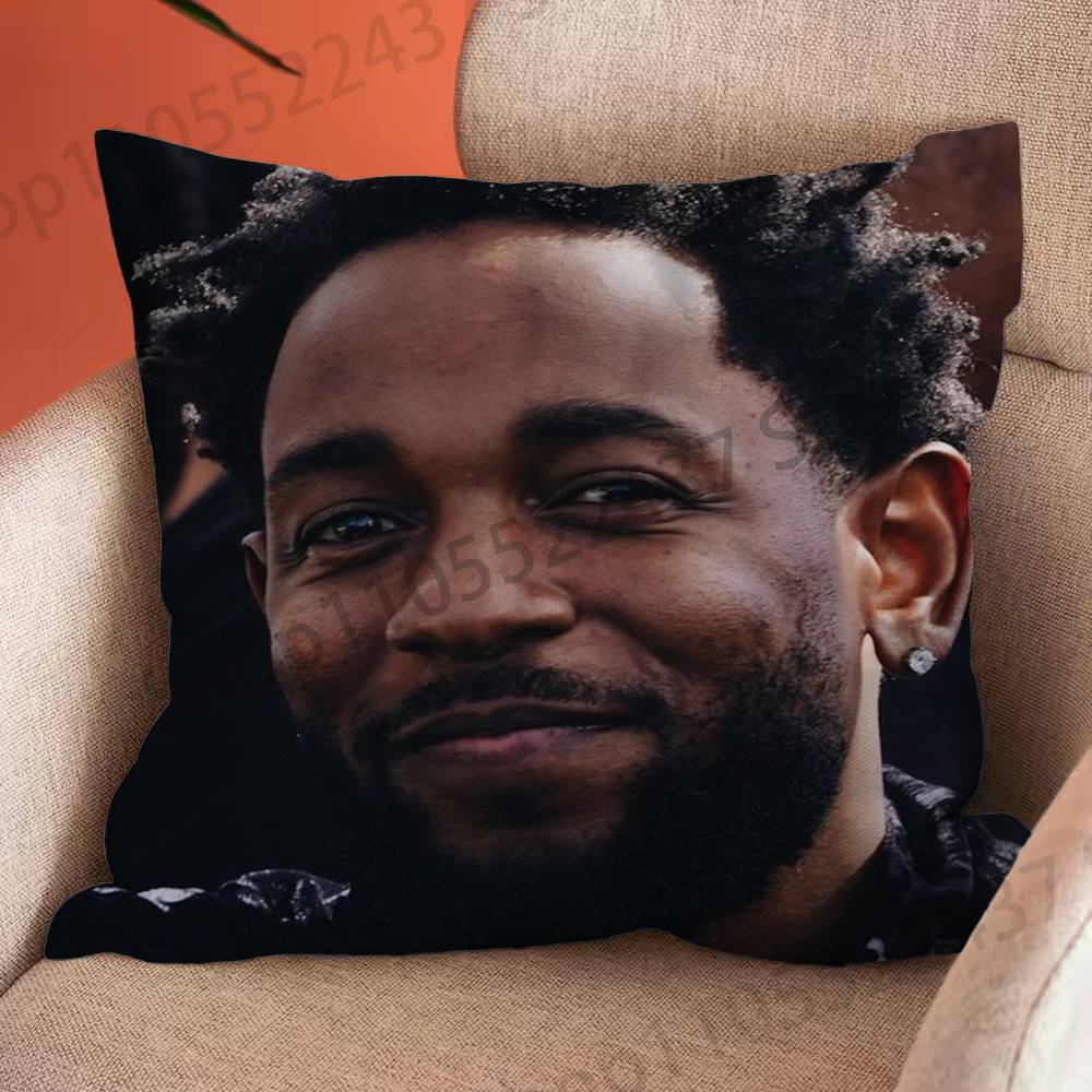 Rapper KKendrick Lamar Cartoon Printing Pillowcase Customized Pillow Cover for Sofa Home Decor
