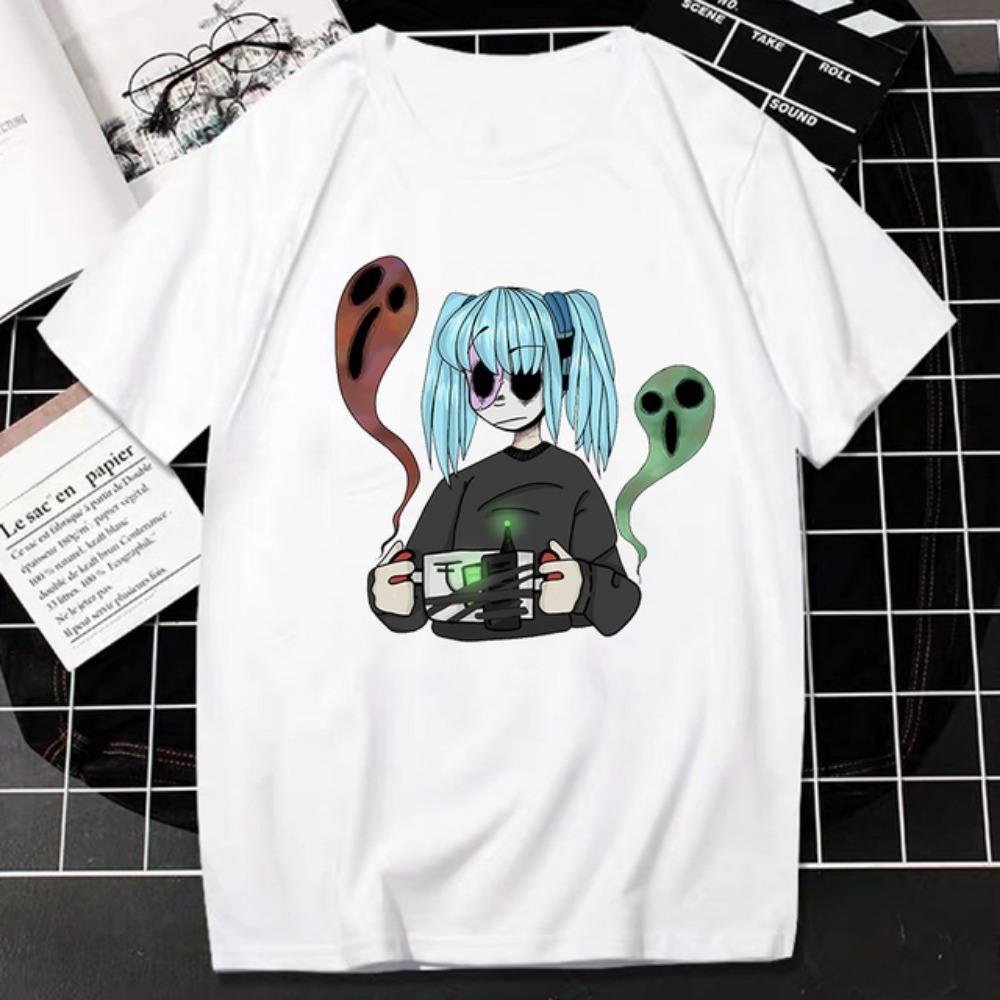 

Уникальная готическая футболка с коротким рукавом, повседневная мода в стиле хип-хоп, уличная одежда, мужские и женские футболки M
