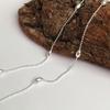 925 Sterling Silver Bead Necklace for Women Versatile Fashionable Elegant Clavicle Chain Female Jewelry Gifts Accessories
