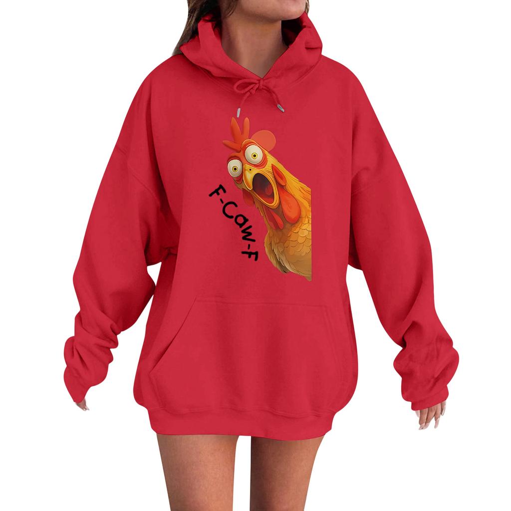 Women's Fashion Casual Long Sleeve Loose Printed Sweatshirt