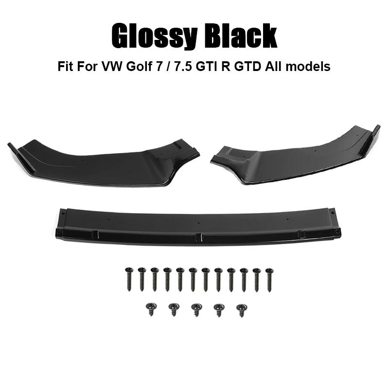 

Защитный чехол переднего бампера, подходит для Volkswagen Golf 7 / 7.5 GTI R GTD, нижняя губа бампера, устойчивая к царапинам, автомобильные аксессуары