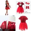 Bsrlons Halloween Flash Girl Children's Role-playing Costume Cosplay Stage Performance Dress