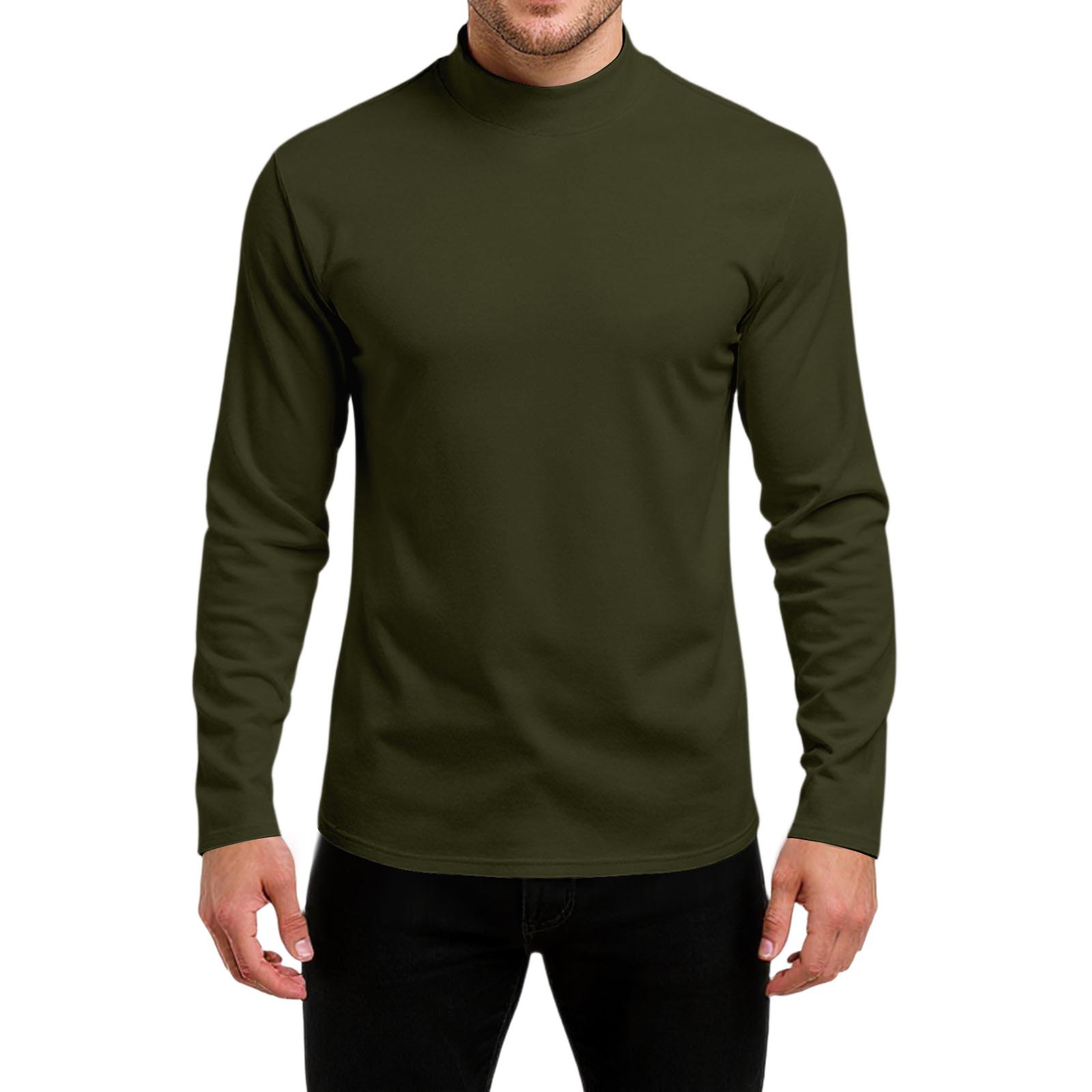 

Men s Slim-Fit Casual Neck Knit Long Sleeve Base Layer Top L