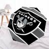 Las Vegas Raiders pattern, automatic folding umbrella, portable and foldable design, 8 ribs, a Christmas or birthday gift.