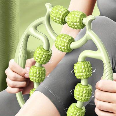 1 Pieza Rodillo Muscular para Fascia de 9 Ruedas, Rodillo para Celulitis, Rodillo de Masaje para Aliviar el Dolor Muscular en Muslo, Pantorrilla, Brazo, Reducir la Celulitis