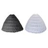 Breathable Dress Crinoline Slip with 6 Hoop Support Full Flared Underskirt For Bride Wedding Gown and Evening Dresses