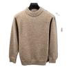 Knitted Sweater Men'S Autumn And Winter Semi-Turtleneck Solid Color Sweater Knitted Sweater Men'S Hair Generation Sweater Bottoming Shirt