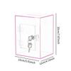 Acrylic Money Saving Box Lockable Coin Storage Box with Keys Large Capacity