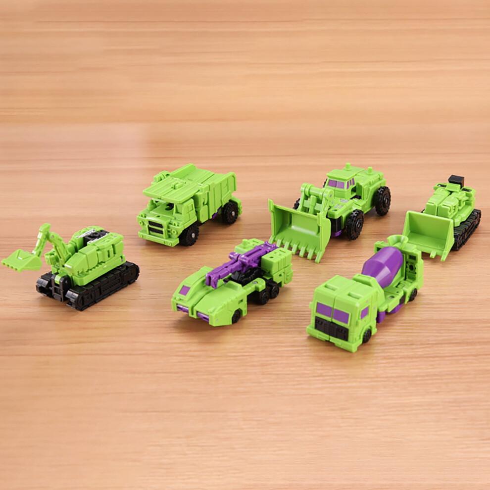 Weerihhol Deformation Oversize Toys  Devastator Robot Engineering Combiner,Action Figure Car Truck Model (6 In 1 Model)