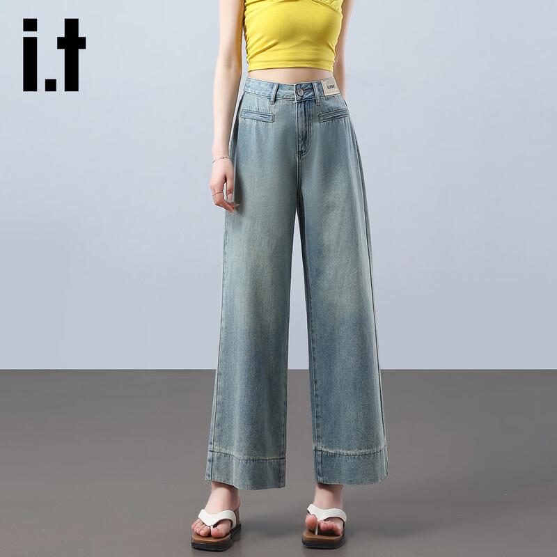 

Izzue It Women s High-Waist Relaxed Wide-Leg Jeans L