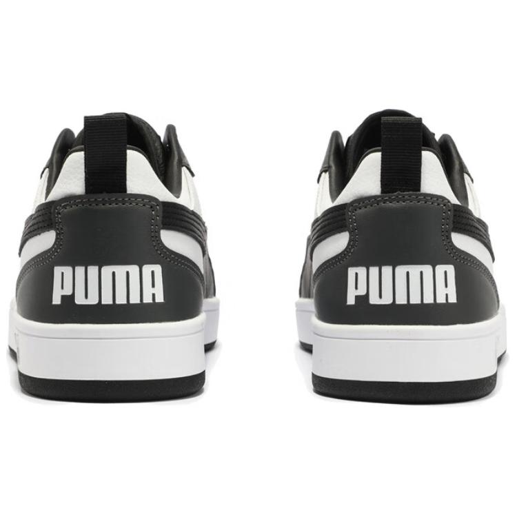Puma Dribble Unisex White Black Shadow Gray Sneakers 400326-04